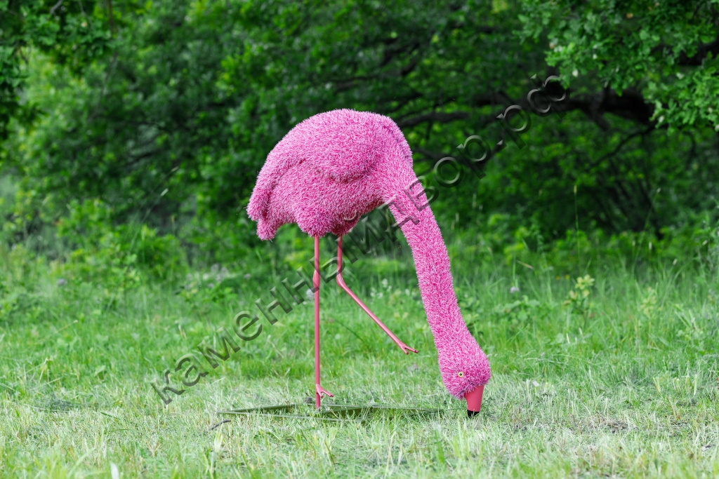 Фламинго на водопое "Розовый" - газон Eco, арт. 1155