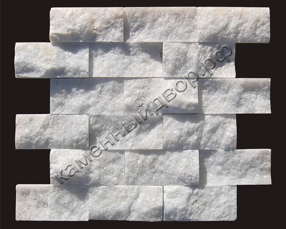 Мозаика мрамор "Белый" колотый
